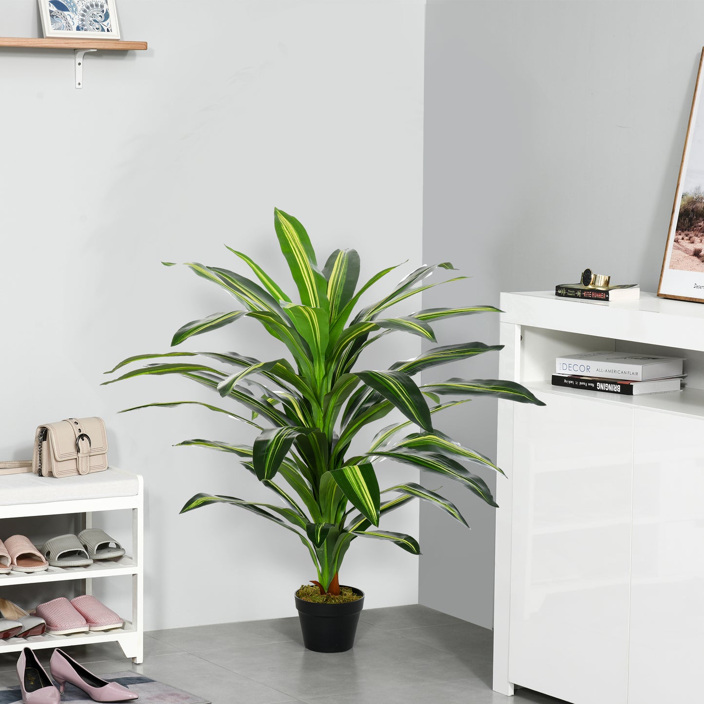 Pala Artificial Indoor Green Plant In Decorative Pot H8 110cm
