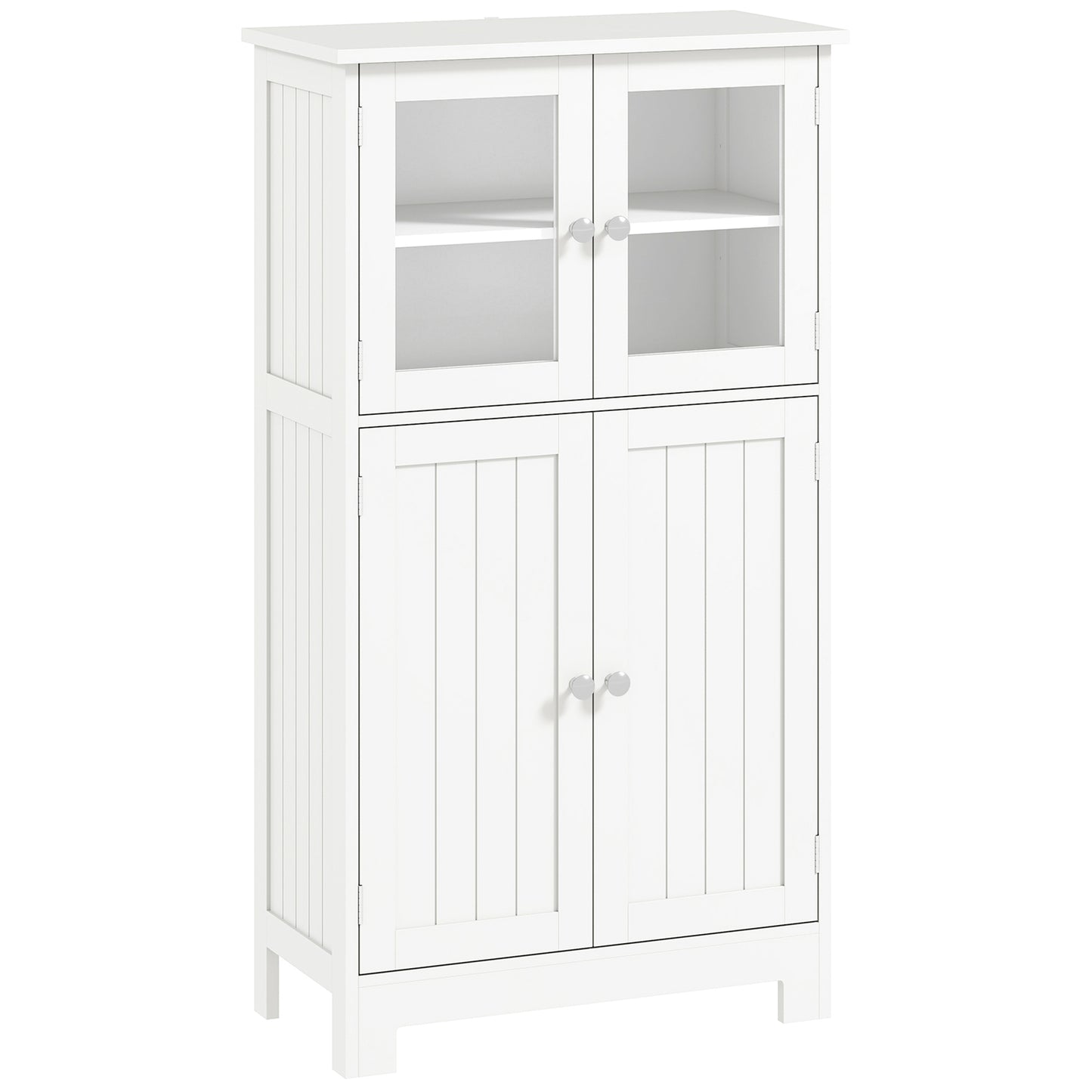 Mola Freestanding Storage Cabinet With Drawers Shelves And Glass Door For Bathroom Or Hallway