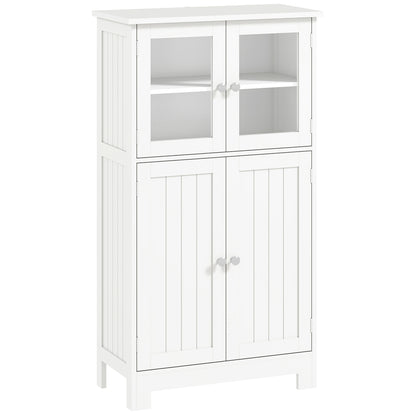 Mola Freestanding Storage Cabinet With Drawers Shelves And Glass Door For Bathroom Or Hallway
