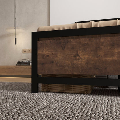 Lemisa 3FT Single Metal Bed Frame with Headboard and Footboard