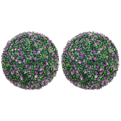 Safiri Difi Set Of 2 Artificial Boxwood Ball Plants For Decorative Use