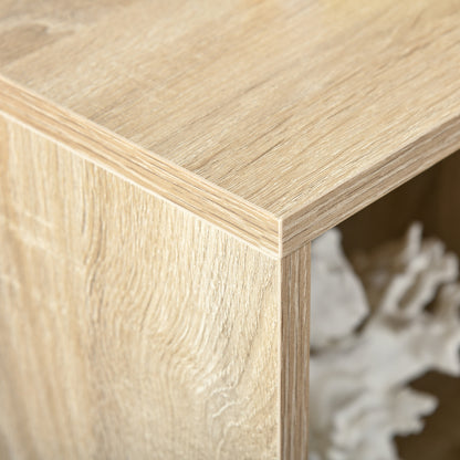 Nafino Ledi Wood Oak Effect 6 Cube Storage Bookcase
