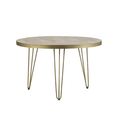 Bali Light Gold Round Dining Table