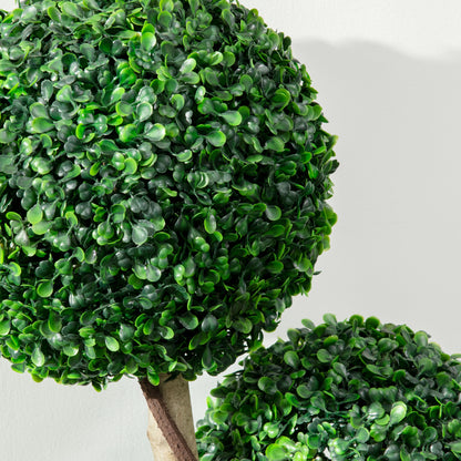 Moneri Dark Green Artificial Boxwood Ball Topiary Tree In Pot For Decorative Use