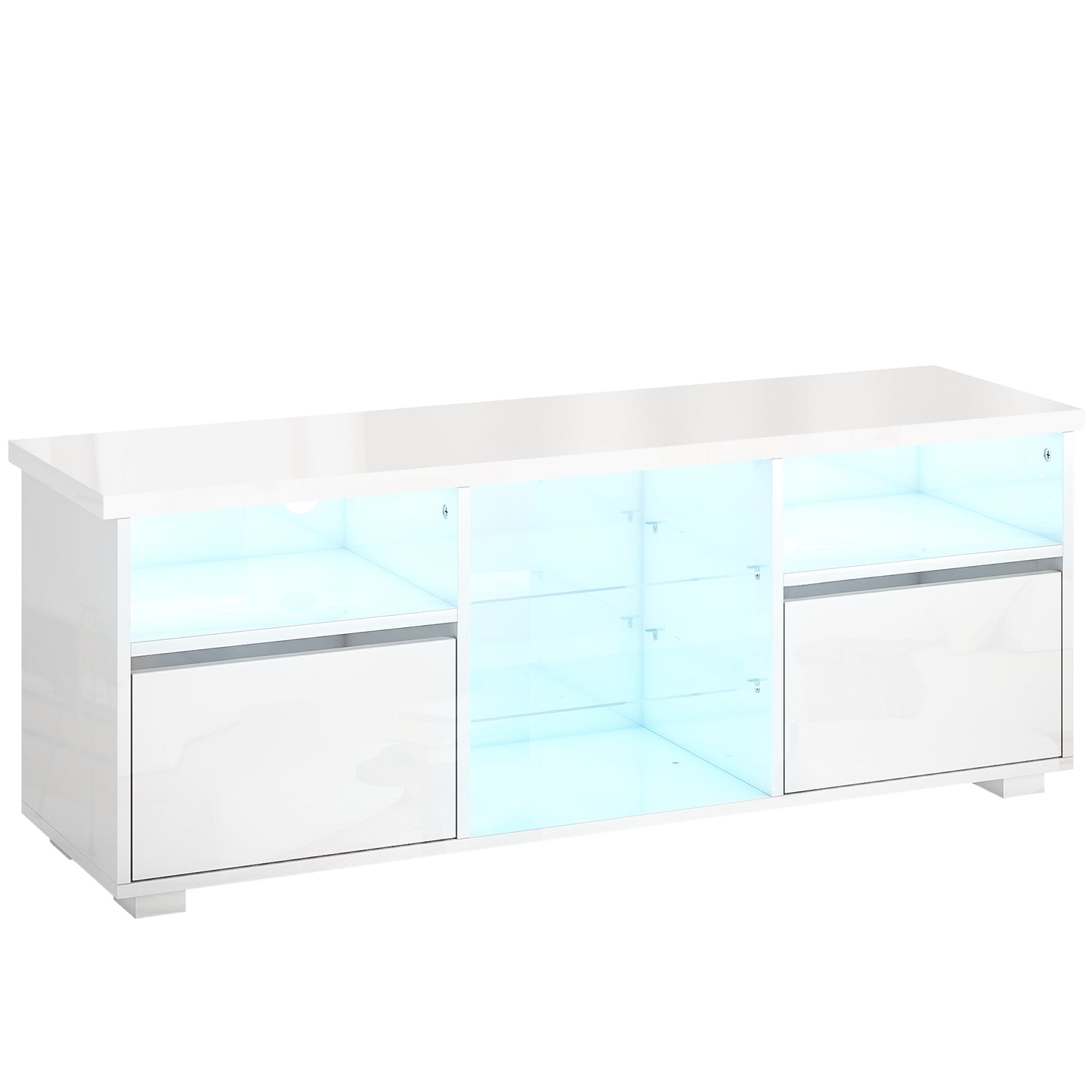 Avavyn 120cm High Gloss White TV Cabinet With Integrated LED Lighting