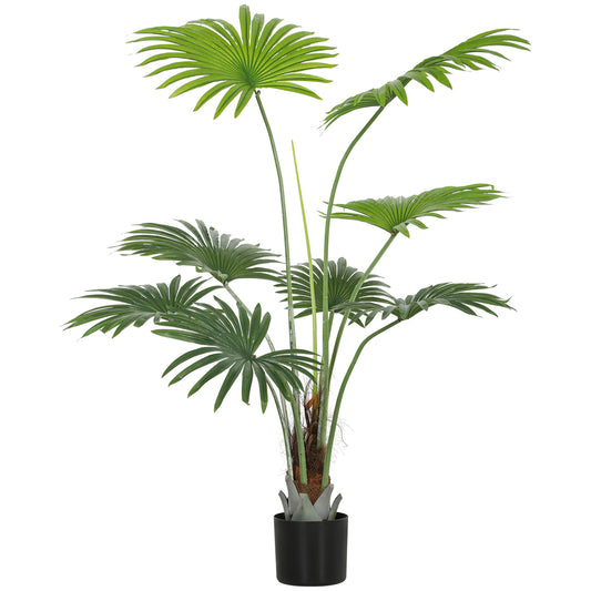 Rara Vere Tall Artificial Palm Style Tree With Natural Trunk Detail In Pot H8 145cm