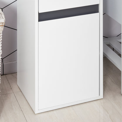 Noseka Bathroom Storage Cabinet With 3 Compartments In White