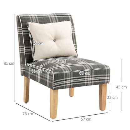 Tala Fabric Grey Accent Dining Chairs Set Of 2 With Patterned Upholstery And Wood Legs