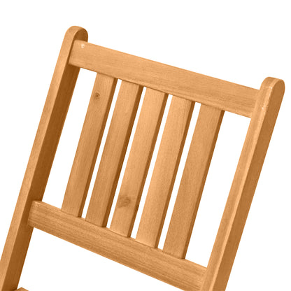 Lidoel 3 Piece Teak Folding Wooden Bistro Set With Table And Chairs