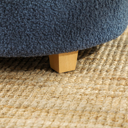 Ramazi Teddy Fleece Blue Storage Ottoman