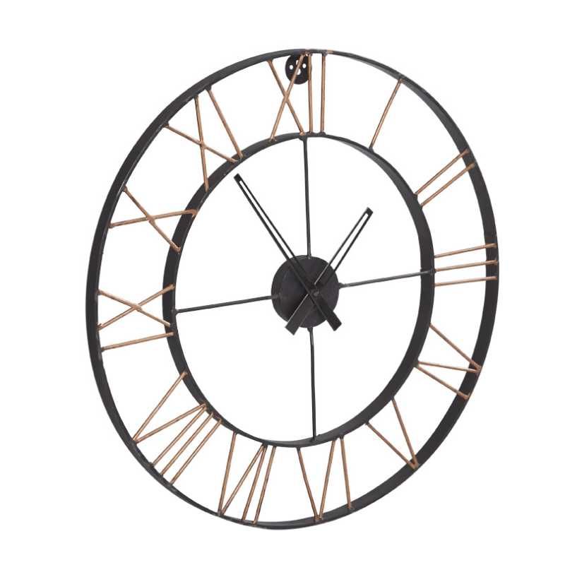 Inari Large Industrial Metal Wall Clock