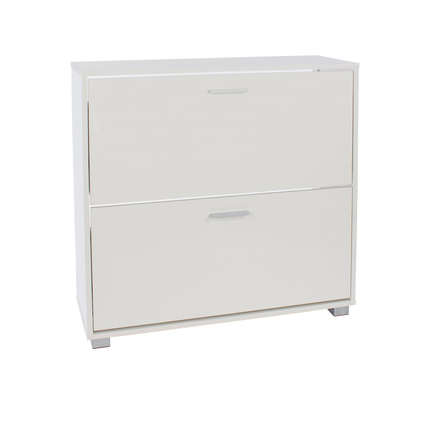 Huesca White Gloss Wood 2 Door Shoe Cabinet