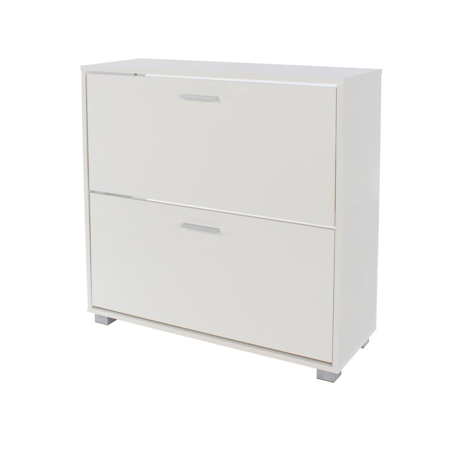 Huesca White Gloss Wood 2 Door Shoe Cabinet