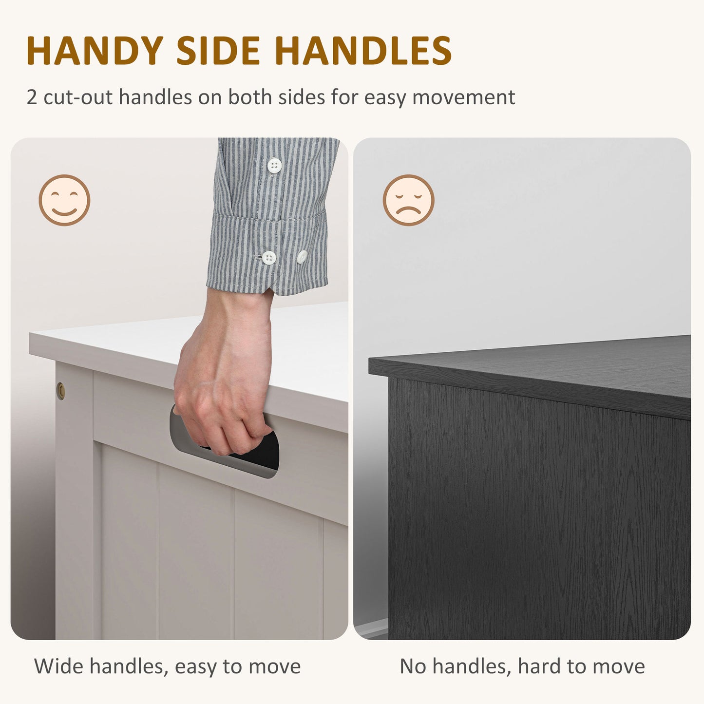 Halumo White Wooden Panelled Blanket Storage Chest
