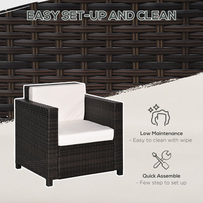 Rado Brown Rattan Single Outdoor Armchair With Armrests