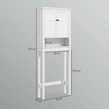 Nivele Over Toilet And Appliance Storage Cabinet In White
