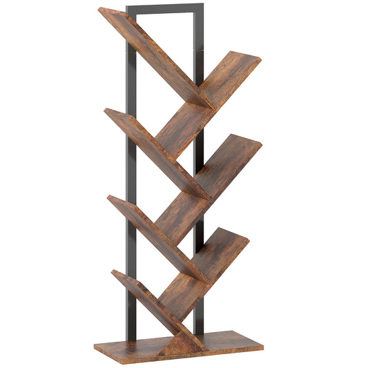 Modo Wood Wood Effect 6 Section Tree Style Bookcase