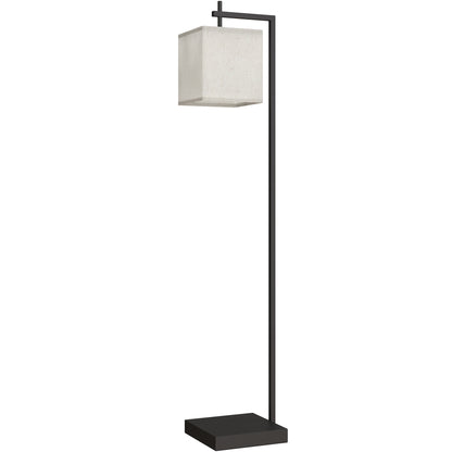 Mito Metal Black Tall LED Floor Lamp With Adjustable Colour TemFauxrature Remote And Foot Switch