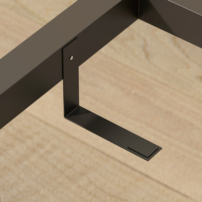 Soramo 160cm Wooden Ex10dable Dining Table With Steel Frame Seating 4 To 6
