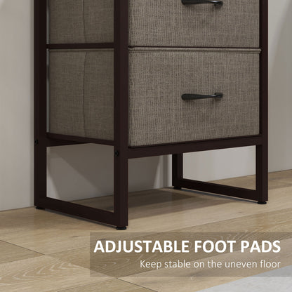 Lufa Metal And Wood Industrial 4 Tier Display Shelf With Lower Drawers