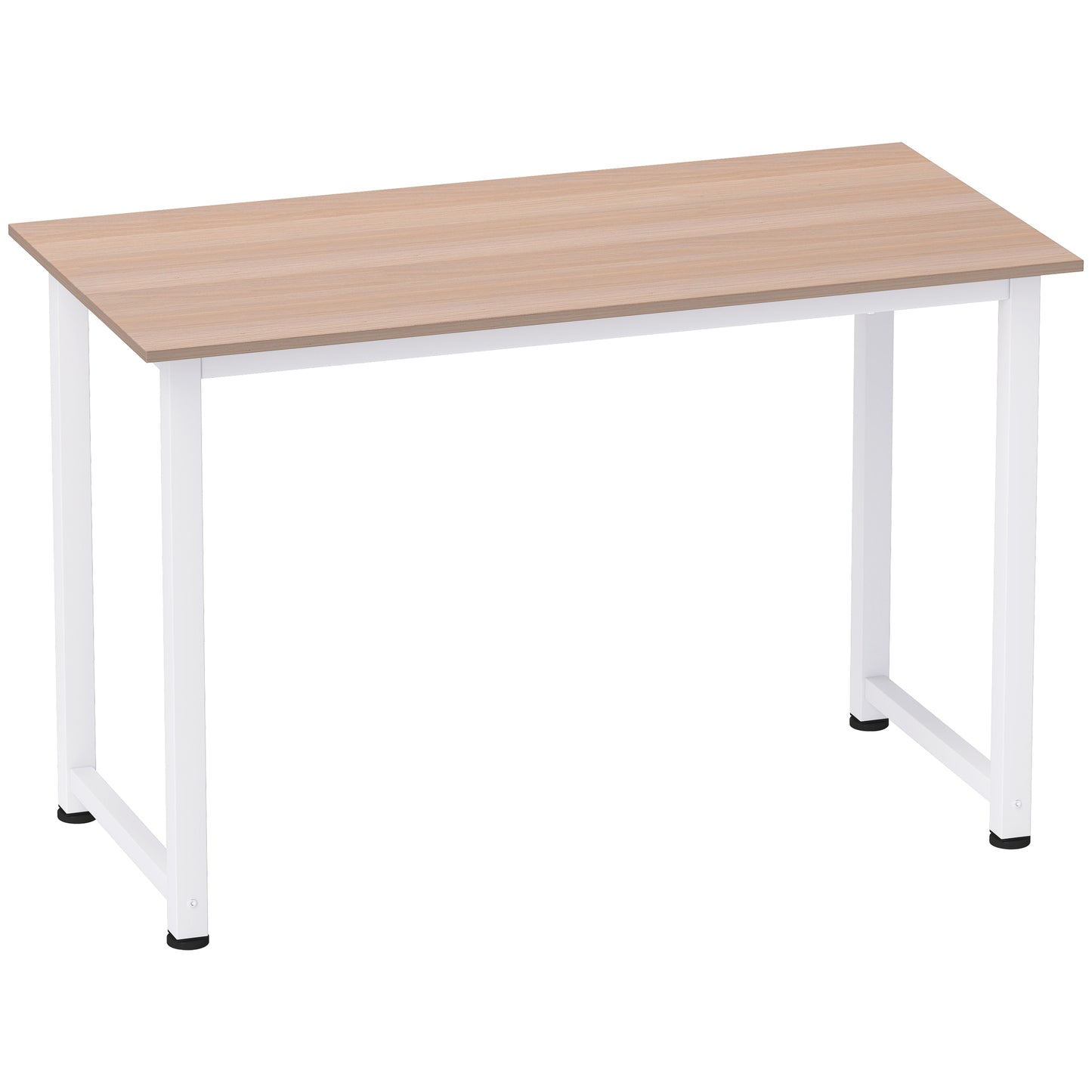 Modo 120cm Metal And Wooden White Work Desk With Steel Frame