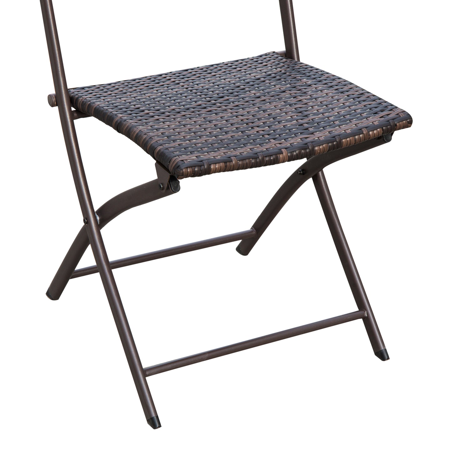 Fisari Rattan Brown 2 Seater Outdoor Bistro Furniture Set