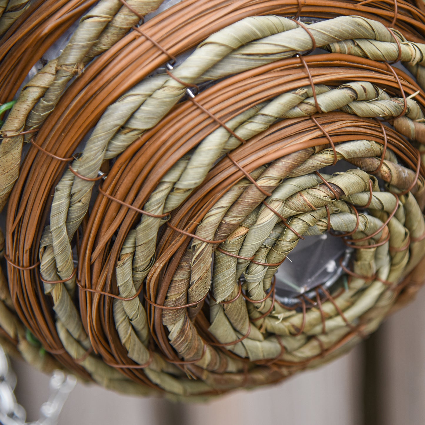Fifi Set Of 2 Hanging Artificial Lisianthus Flower Displays In Pink And Green