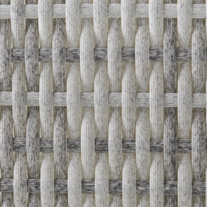 Karettano Rattan Grey Single Outdoor Armchair With Cushions And Armrests