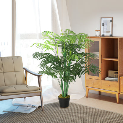 Vavi Artificial Green Palm Style Tree In Nursery Pot For Home And Office Styling