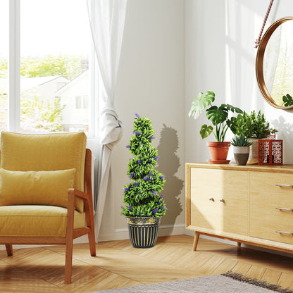 Vadi Set Of 2 Artificial Lavender Style Trees H8 90cm