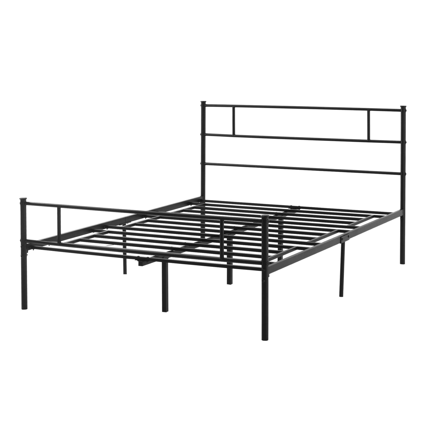 Palo 4FT6 Double Metal Bed Frame with Headboard and Footboard