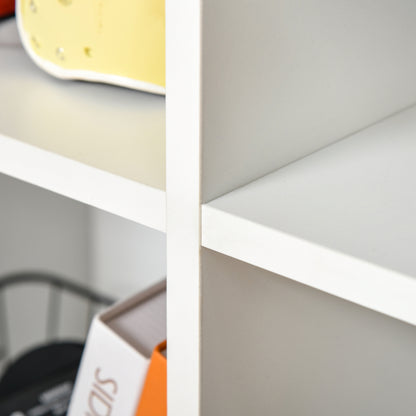 Veniha Nozi Wood White 6 Cube Storage Bookcase