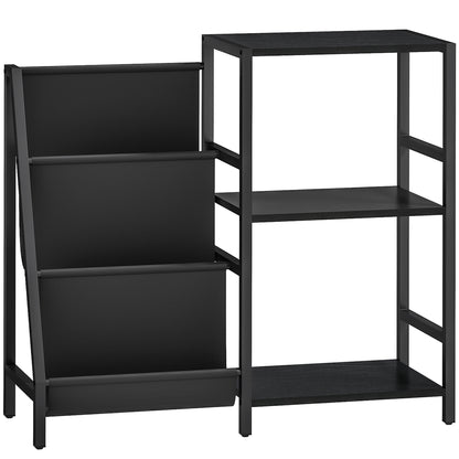 Tapalo Wooden Black 3 Tier Stand Side Table