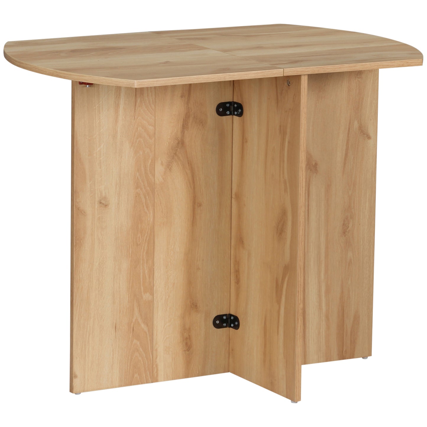 Mosusa Wooden Wood Effect Drop Leaf Dining Table For 4
