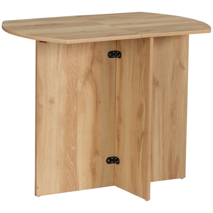 Mosusa Wooden Wood Effect Drop Leaf Dining Table For 4