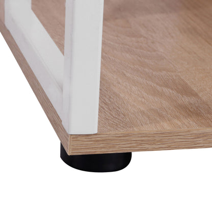 Lasomo 133cm Wooden Oak Desk  Drawers and Shelves