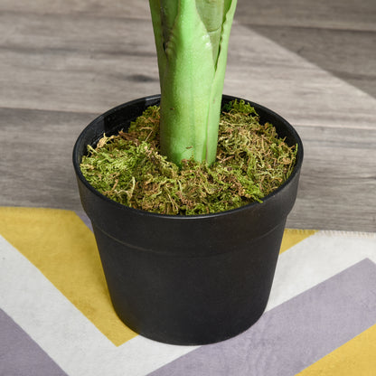 Rehala Artificial Monstera Leaf Style Plant In Pot For Indoor And Sheltered Outdoor Areas