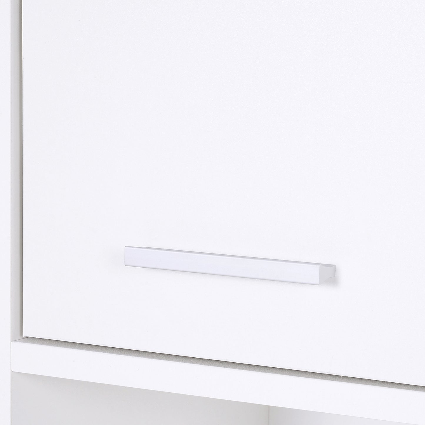 Ridila Tall Storage Cabinet With Adjustable Shelves For Bathroom Or Hallway Use White
