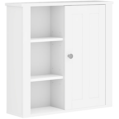 Norayo Minimal White Bathroom Storage Cabinet With Clean Line Design