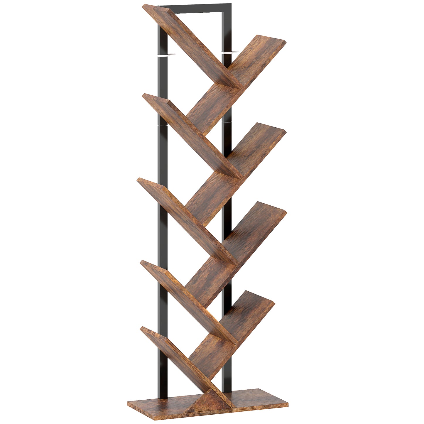 Varani Wood Wood Effect 8 Section Tree Style Bookcase