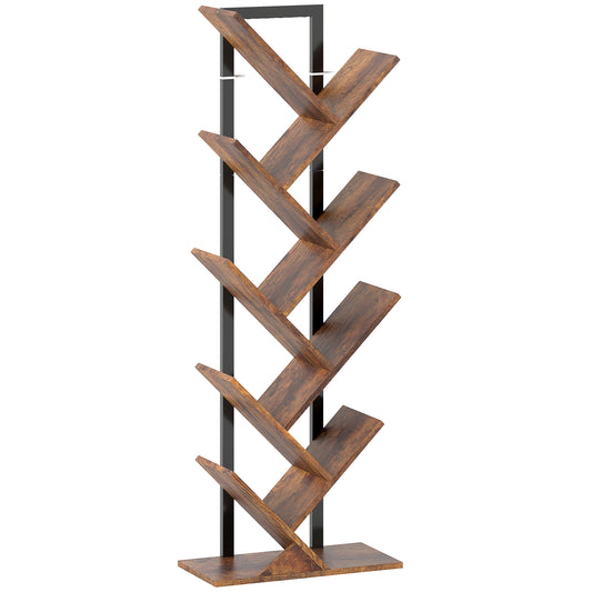 Varani Wood Wood Effect 8 Section Tree Style Bookcase