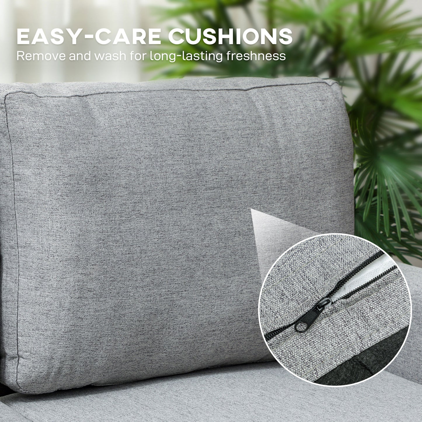 Fima Light Grey Fabric Upholstered 3 Seater Sofa Bed With Storage