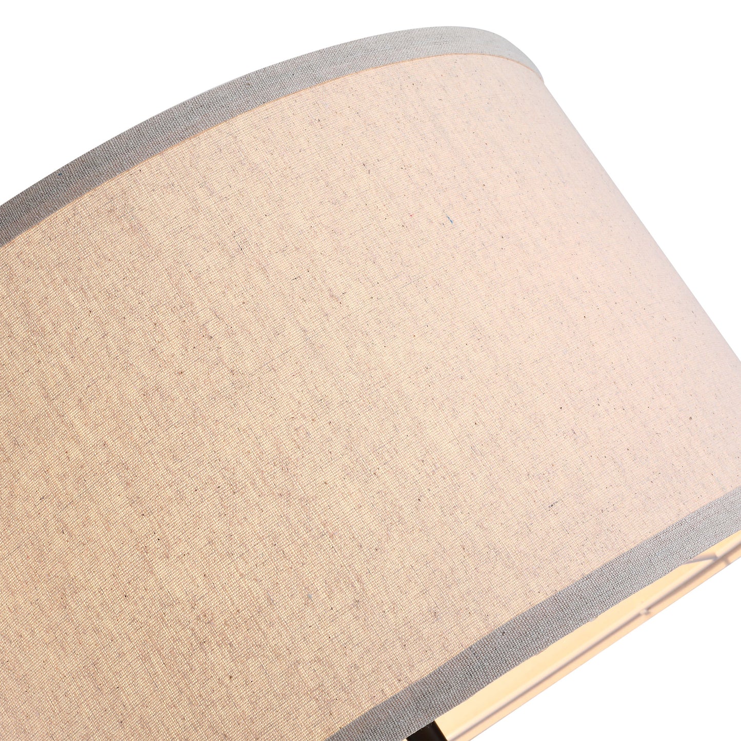 Tare Natural Wood And Fabric Beige Elegant Tripod Floor Lamp