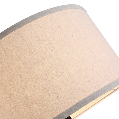Tare Natural Wood And Fabric Beige Elegant Tripod Floor Lamp