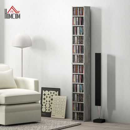Tato Sefi Wood Cement Grey Set Of 2 CD Storage Units With 102 Disc Capacity