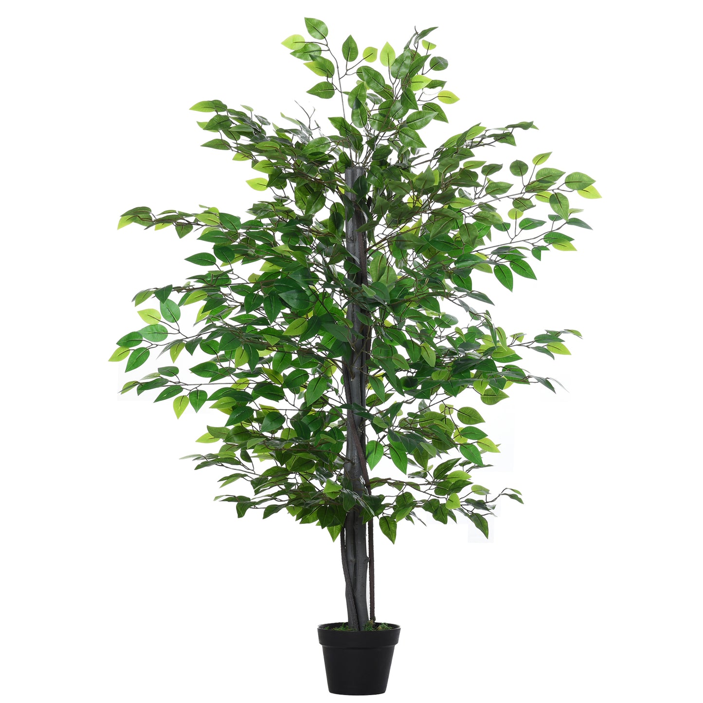 Nito Artificial Rose Style Tree In Purple And White With Decorative Pot
