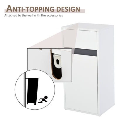 Noseka Bathroom Storage Cabinet With 3 Compartments In White