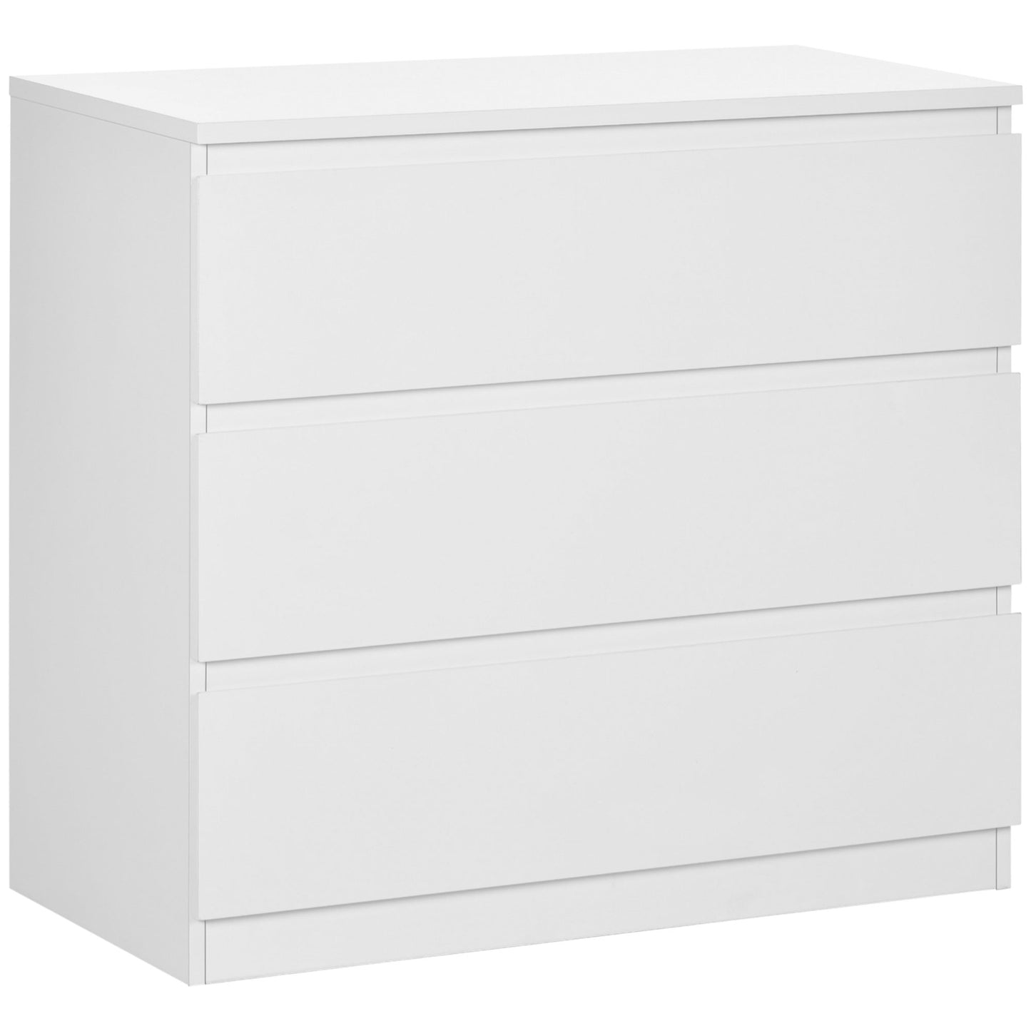Luvilo Wood White 3 Drawer Storage Chest