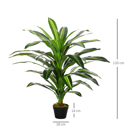 Bake Nino Set Of 2 Artificial Dracaena Style Plants For Interior Spaces