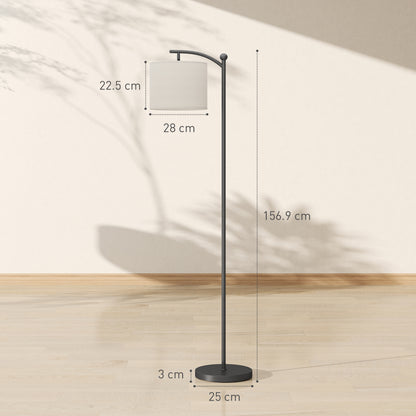 Mota Nelo Metal Black LED Floor Lamp With Remote Control And Slim Modern Profile